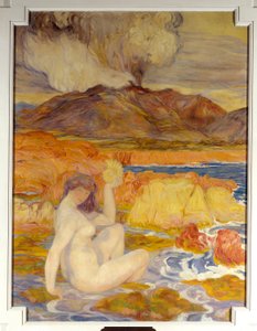 ヘレーヌ・デュフォー（1869-1939）の「地質画」 20世紀 パリ 作： Clementine Helene Dufau