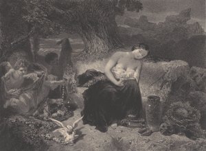 誘惑、約。 1850年。 作： Célestin Nanteuil