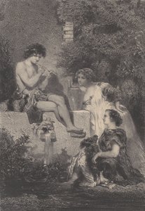 噴水、カリフォルニア州。 1830-70。 作： Célestin Nanteuil