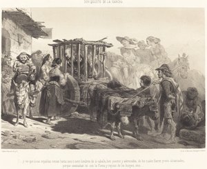 ...そして、6、7人の男性が彼の後ろに来るのを見ました... 作： Célestin Nanteuil