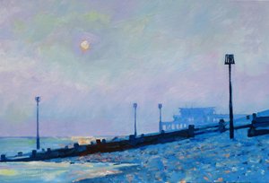 2017年冬の太陽、ディールビーチ 作： Clive Metcalfe