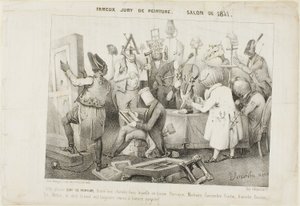 有名な絵画審査員1841年のサロン 作： Clément Pruche