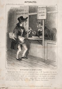 ニュース：おしゃれな慈善家、1841年。 作： Clémente Pruche