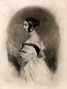 「20歳のヴィクトリア女王」、19世紀 作： Cockerell