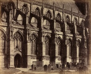 サウス サイド ビバリー ミンスター、1860 年。 作： Col. Alfred Capel Cure