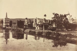 Bunshunkureeのタンクと寺院c。 1857。