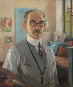 自画像 作： Colin Campbell Cooper