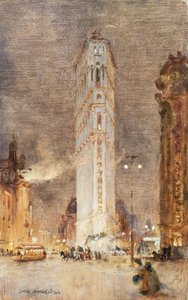 ニューヨークのフラットアイアンビルディング 作： Colin Campbell Cooper
