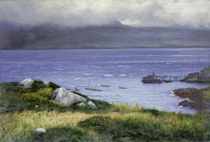 Lamlash、1882年からの眺め 作： Colin Hunter