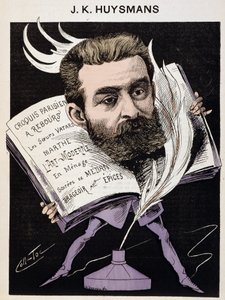 ジョリス・カール（Joris-Karl）・ヒュースマンス（1848-1907）の漫画-「現代の男たち」に掲載。 作： Coll Toc