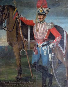 フランシスコアーダネータ、ドラグーン大佐、1822年 作： Colombian School