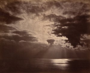 1860 年代の海の夕日。 作： Colonel Stuart Wortley