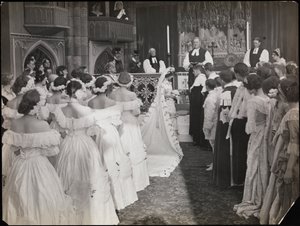 映画「Sixty Years a Queen」のスチール写真（1914年頃）（モノクロ写真