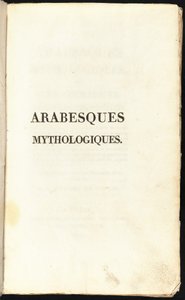 神話のアラベスク 作： Comtesse Stéphanie Félicité de Genlis