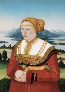 カタリーナ・クノブラウフ（1513-1542）の肖像 作： コンラッド・フェイバー・フォン・クロイツナッハ