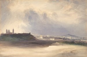 ウルグアイ、モンテビデオへのアプローチ、1832年。 作： Conrad Martens