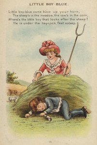 童謡です。リトルボーイ・ブルー（クロモリト 作： Constance Haslewood