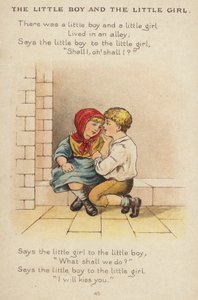 ナーサリーライム童謡「小さな男の子と小さな女の子」(クロモリト) 作： Constance Haslewood