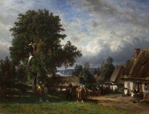 ノルマンディーでのリンゴの収穫、1835-65