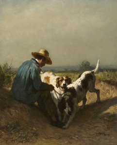 ゲームキーパー、1850年代 作： Constant Emile Troyon