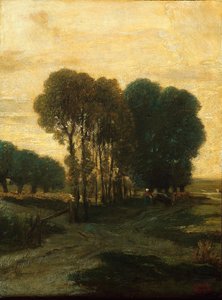 木の塊、c。 1860年。 作： Constant Troyon