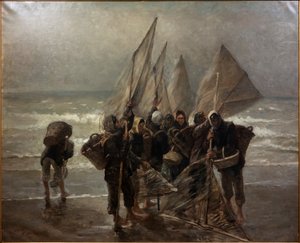 Camarões em Mariakerke 作： Constantin Emile Meunier