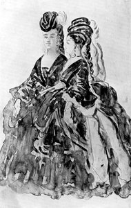 2人の女性、1930年。