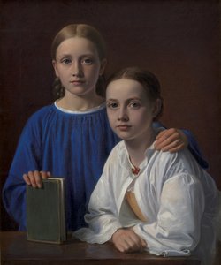 メタマグダレンハマーリッヒと芸術家の娘クリスティアーネコンスタンティンハンセン、1861