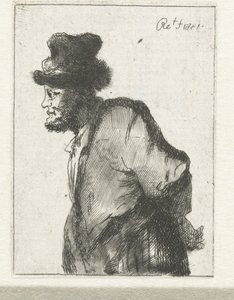 後ろ手に手を組む農民 作： Constantino Cumano (possibly)