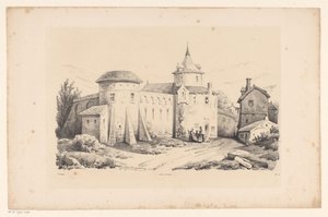 村の砦 風景（シリーズタイトル） 作： Constantinus Cornelis Huysmans