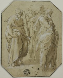 聖パウロと3人の立像 作： Conte Antonio Maria Zanetti the Elder