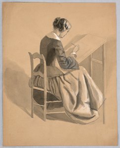 絵を描く女性 作： Cooper Union Art School