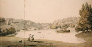 Stourhead, c.1780 （紙に水彩、鉛筆） 作： Copplestone Warre Bamfylde