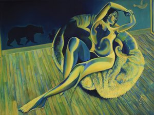 穏やかな女性　野生の夢