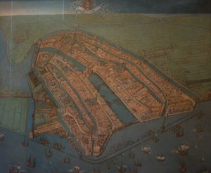 アムステルダムの鳥瞰図 作： コルネリス・アントニス。