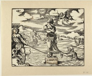 水の中の石の忍耐 (Patientia) 作： Cornelis Anthonisz.