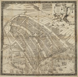 ドイツ語：Die berühmte Handelsstadt Amsterdam
オランダ語： De vermaerde koopstadt van Amstelredam