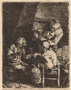 暖炉のグループ 作： Cornelis Pietersz Bega