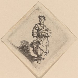 水差しを持って立っている女性 作： Cornelis Pietersz Bega