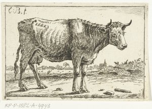 牛のいる風景 作： Cornelis  Bisschop