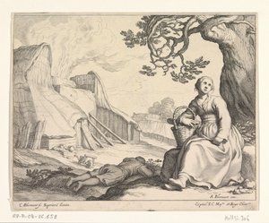 石灰窯の女 作： Cornelis Bloemaert (II)