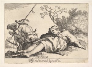 職業の喜び。 作： Cornelis Bloemaert
