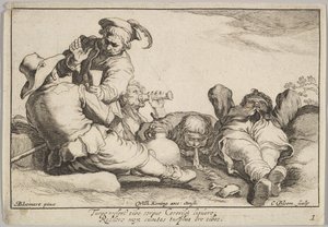 職業の喜び。 作： Cornelis Bloemaert