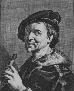 フルートを持つ男、1625年。