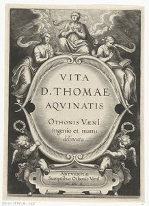 タイトルプリント: Otto van Veen, Vita D. Thomae Aqvinatis, Antwerp, 1610 聖トマス・アクィナスの生涯（シリーズタイトル） 作： Cornelis Boel