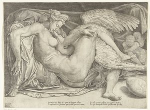 レダと白鳥 作： Cornelis Bos
