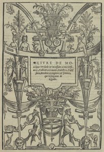 Livre de Moresques、タイトルページ直筆、1546。