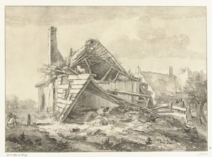 荒廃した農家 作： Cornelis Brouwer