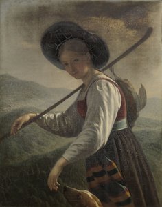 スイスの農民の女性 作： Cornelis Cels