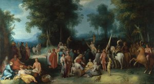 洗礼者聖ヨハネの説教、1602年 作： Cornelis Cornelisz. Haarlem van